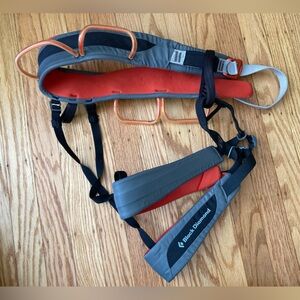 Black Diamond Gray and Orange Climbing Gear Belt